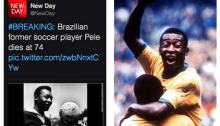 CNN's tweet about the death of Pele